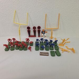 Collectible Vintage assorted lot of toy plastic Football guys Nostalgia Unique